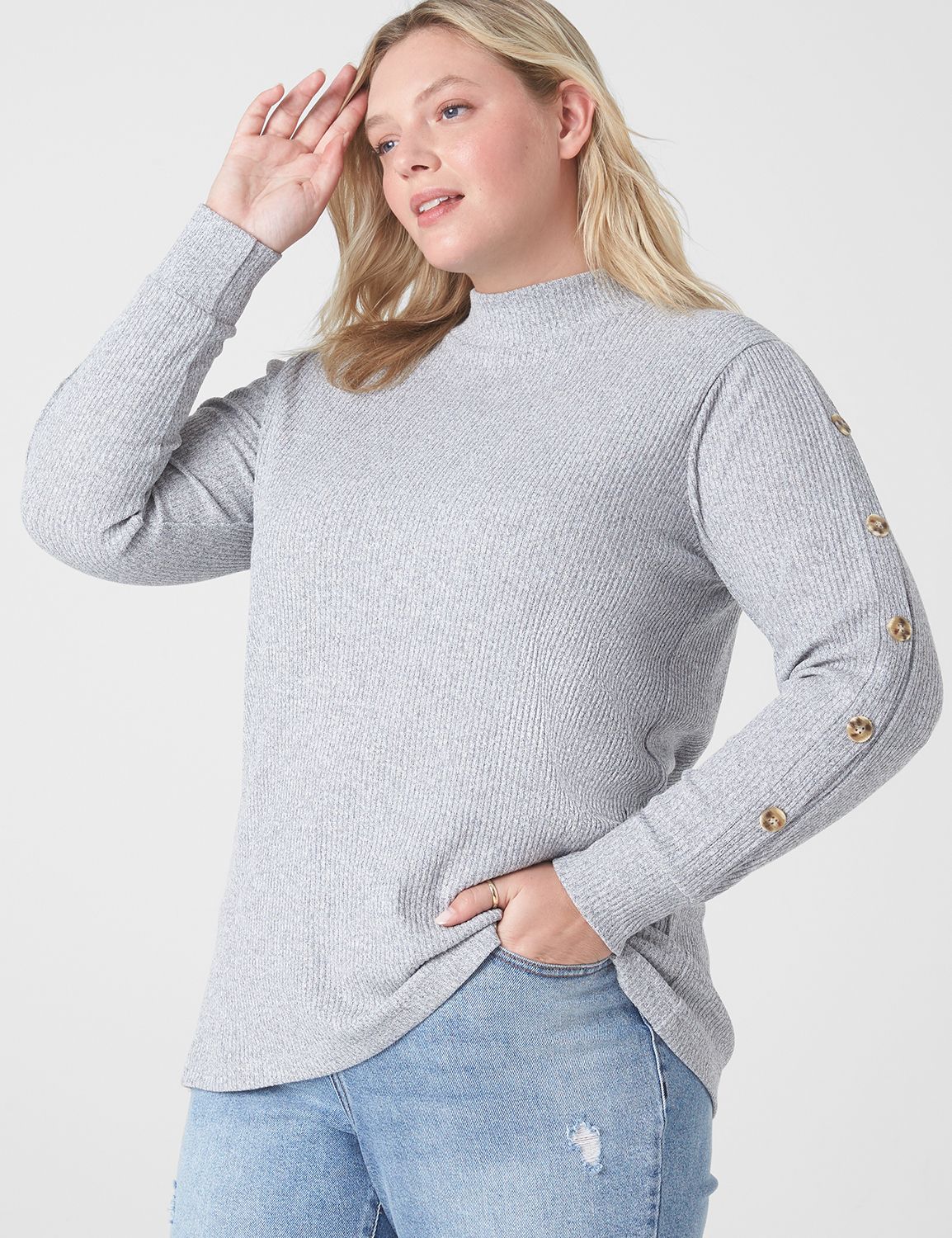 Classic Long Sleeve With Button Det Product Image 1