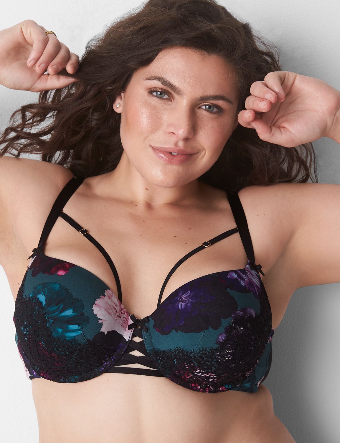 Strappy Printed Boost Balconette Bra