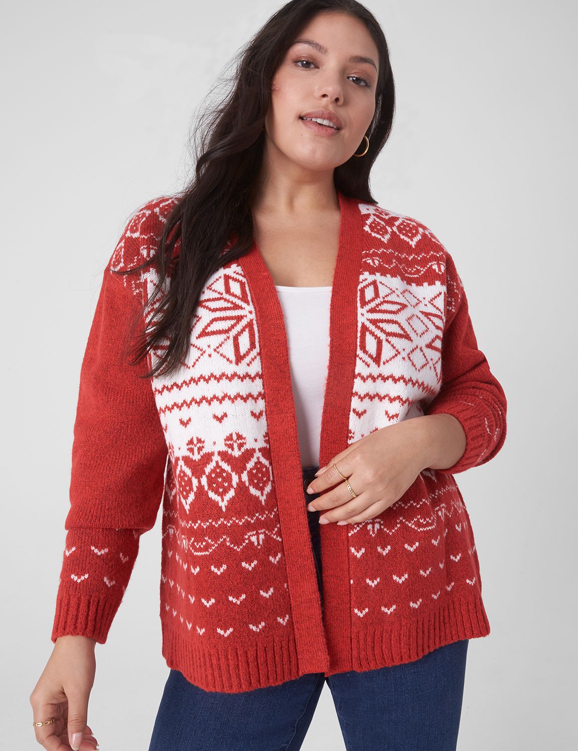 Classic Long-Sleeve Fair Isle Cardigan