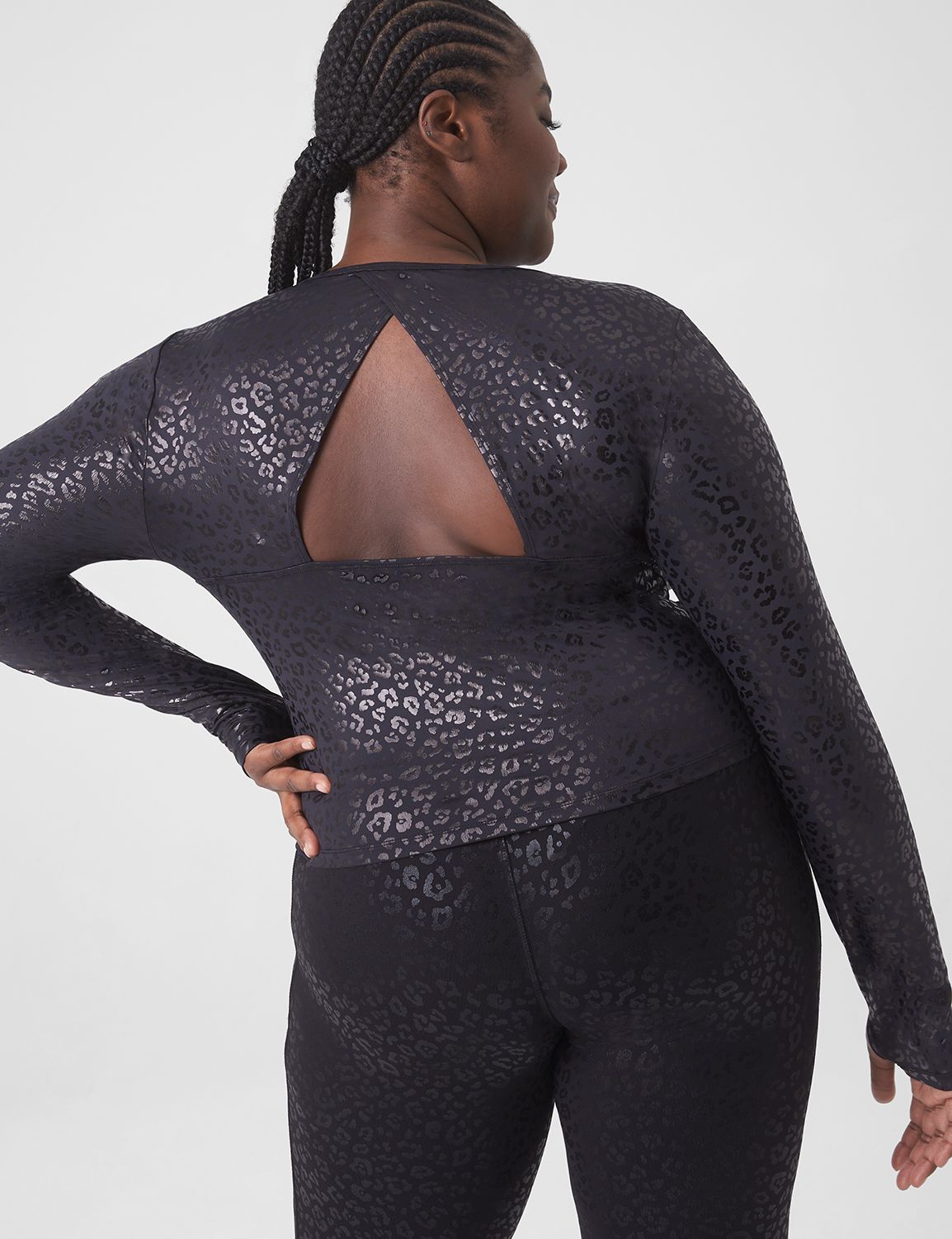Long Sleeve Scoop Neckline Back Det Product Image 2