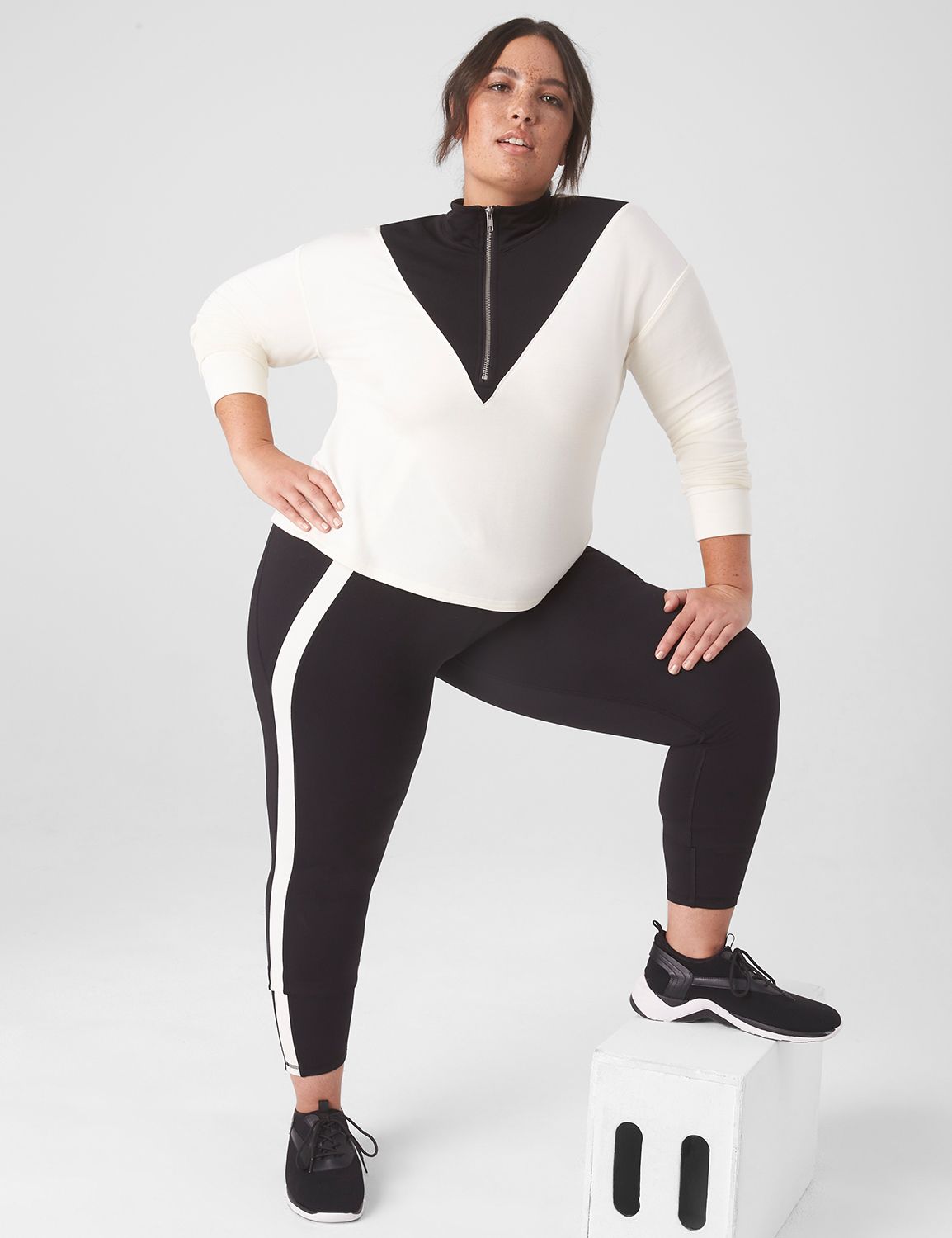 Color Half Zip Knit LG0026
