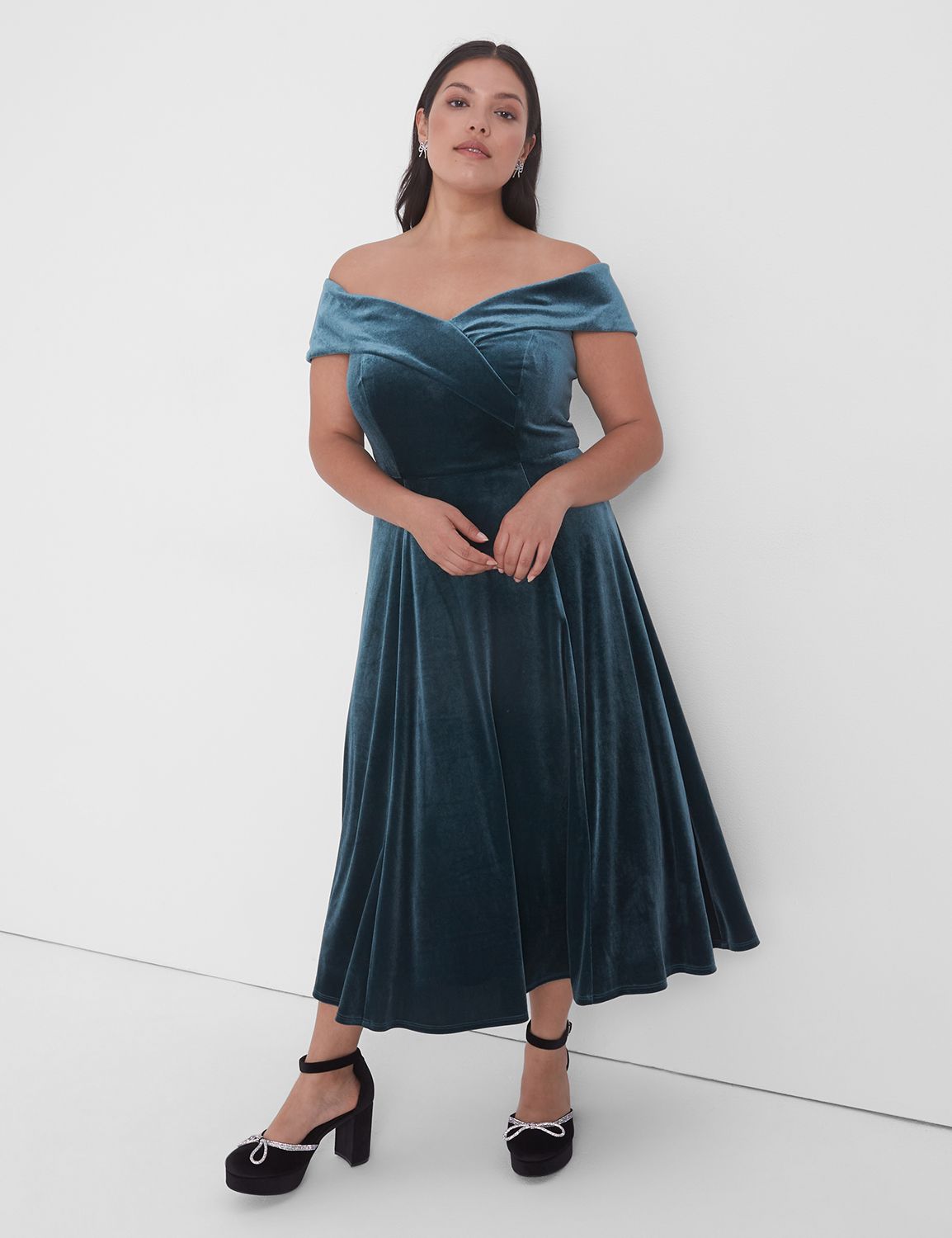 Lane bryant cheap velvet dress