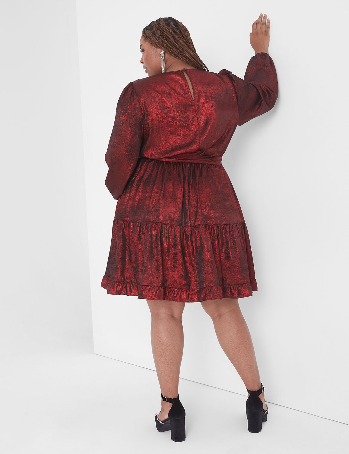 Lane bryant red dress sale