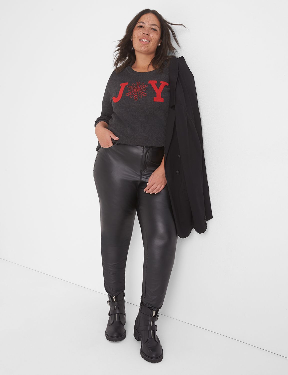 Classic Long Sleeve JOY Jacquard Sw Product Image 1