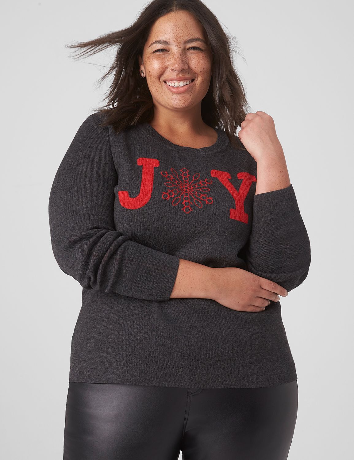 Classic Long Sleeve JOY Jacquard Sw Product Image 3