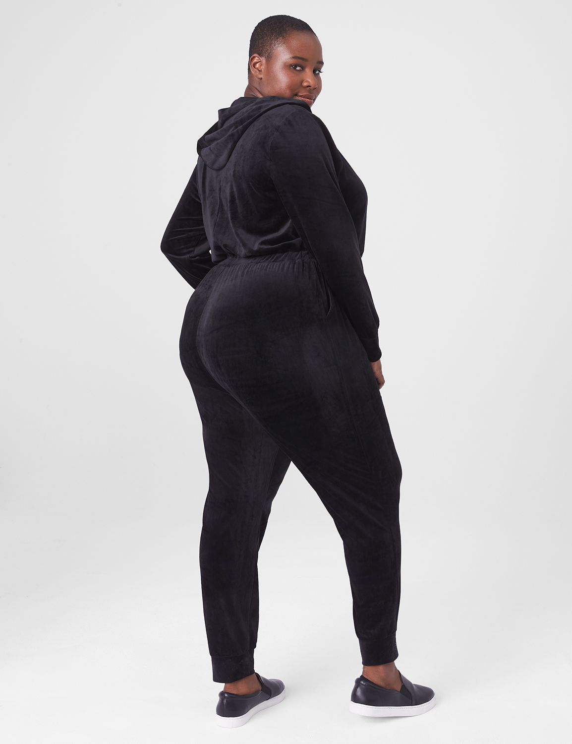 Long Sleeve Surplice Neckline Velou Product Image 2
