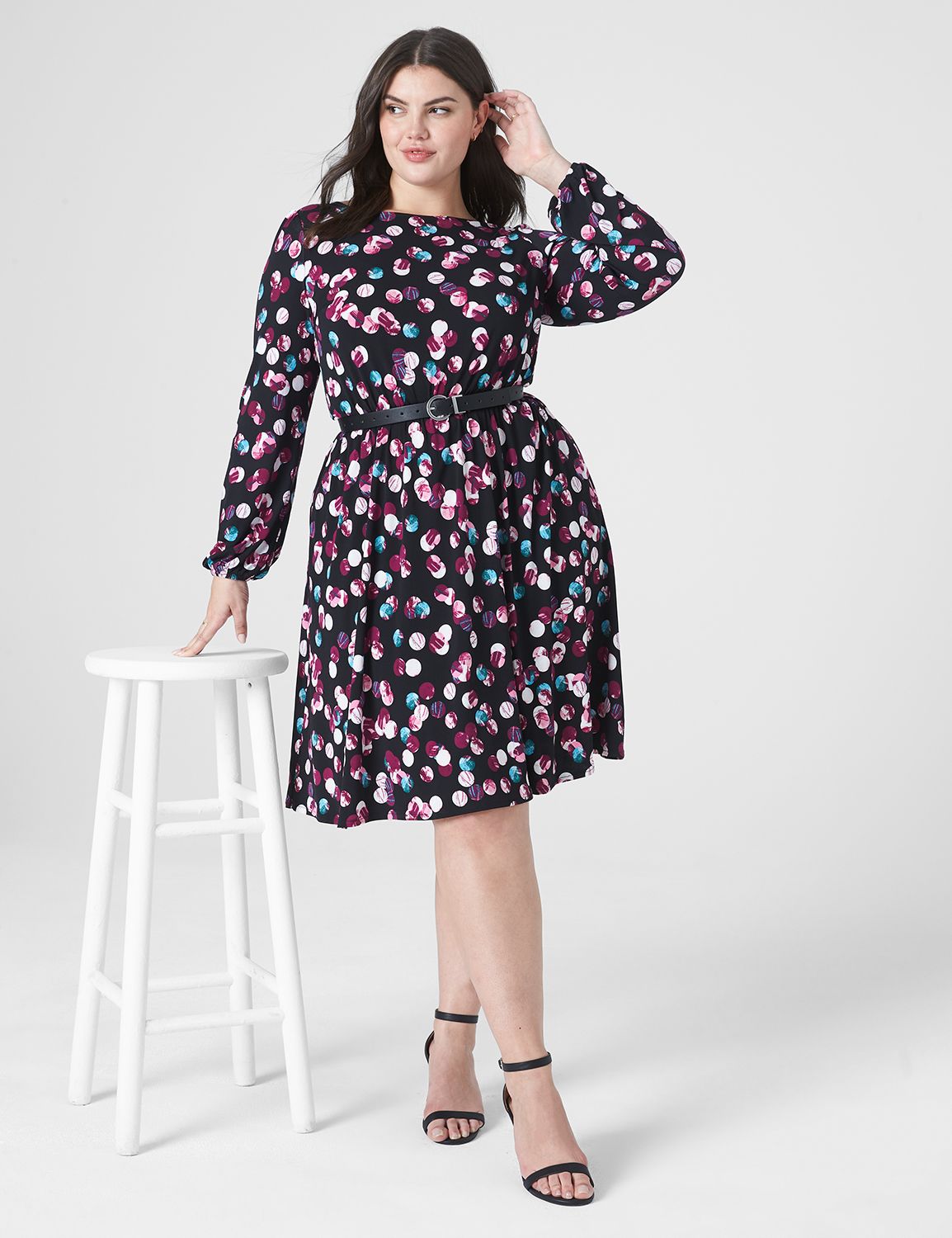 Lane Bryant sale Studded Fit & Flare Dress, 10/12