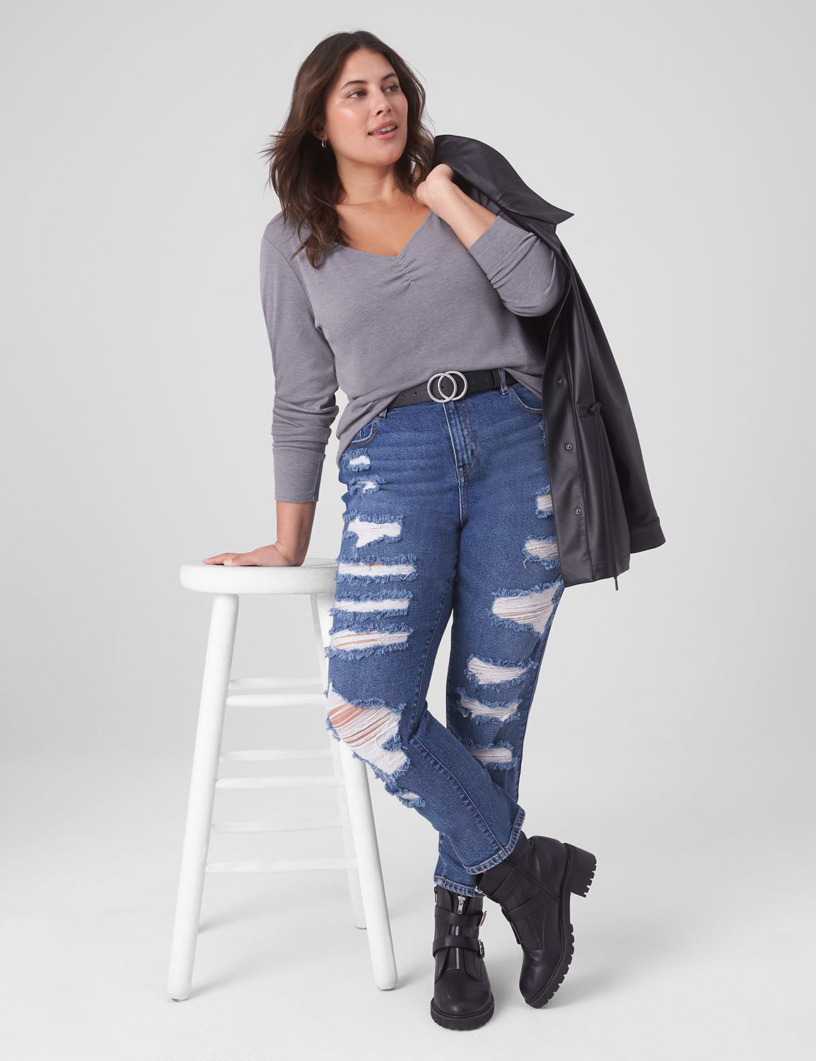 Lane bryant girlfriend sales jeans