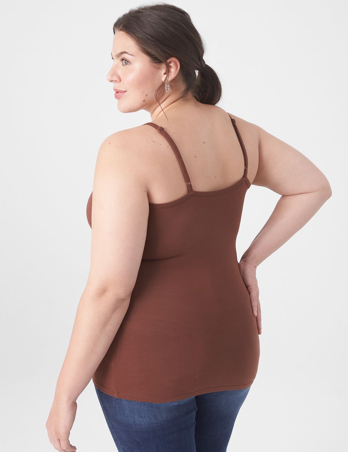 Fitted Sleeveless V Neck Cami 210 G Product Image 2