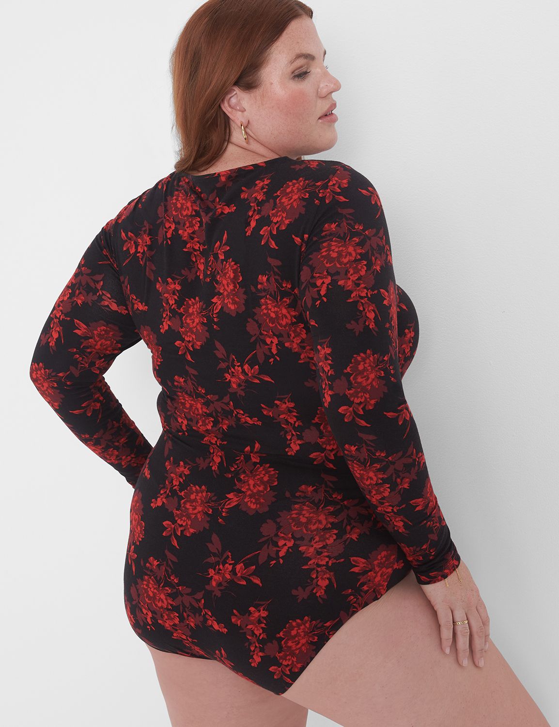 Fitted Long Sleeve Crew Neck With T Product Image 2