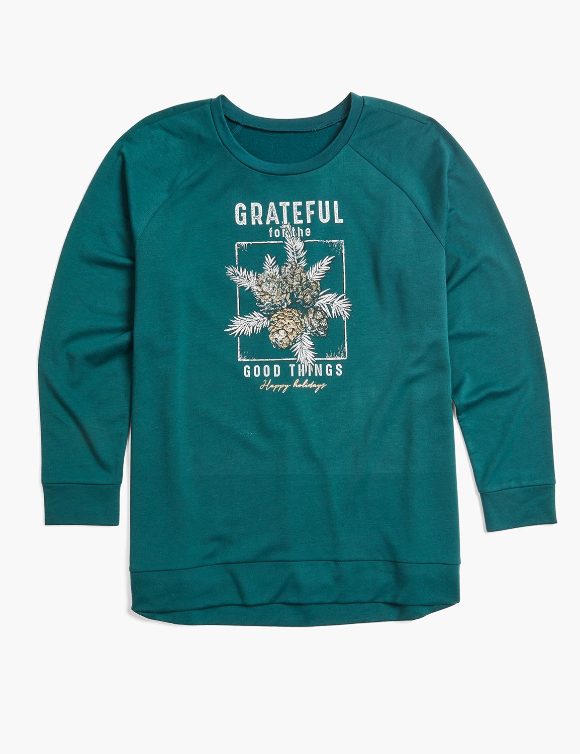 Classic Raglan Crew Neck Knit Sweater main image 1