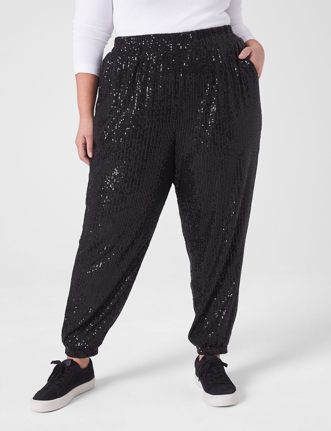 Sparkle jogger pants sale