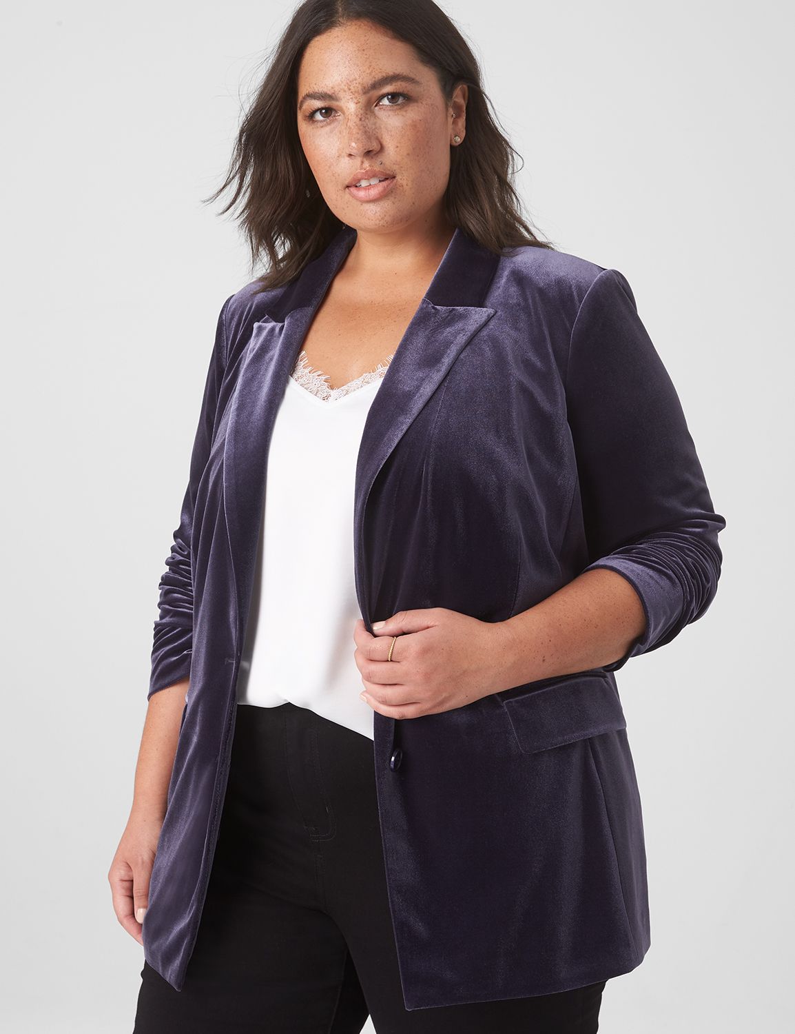 Plus Size Velvet Dresses, Trousers & Blazers