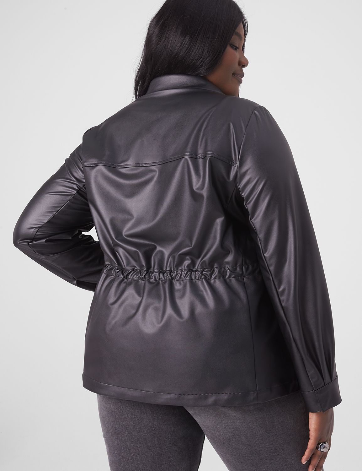 Lane bryant store faux leather jacket