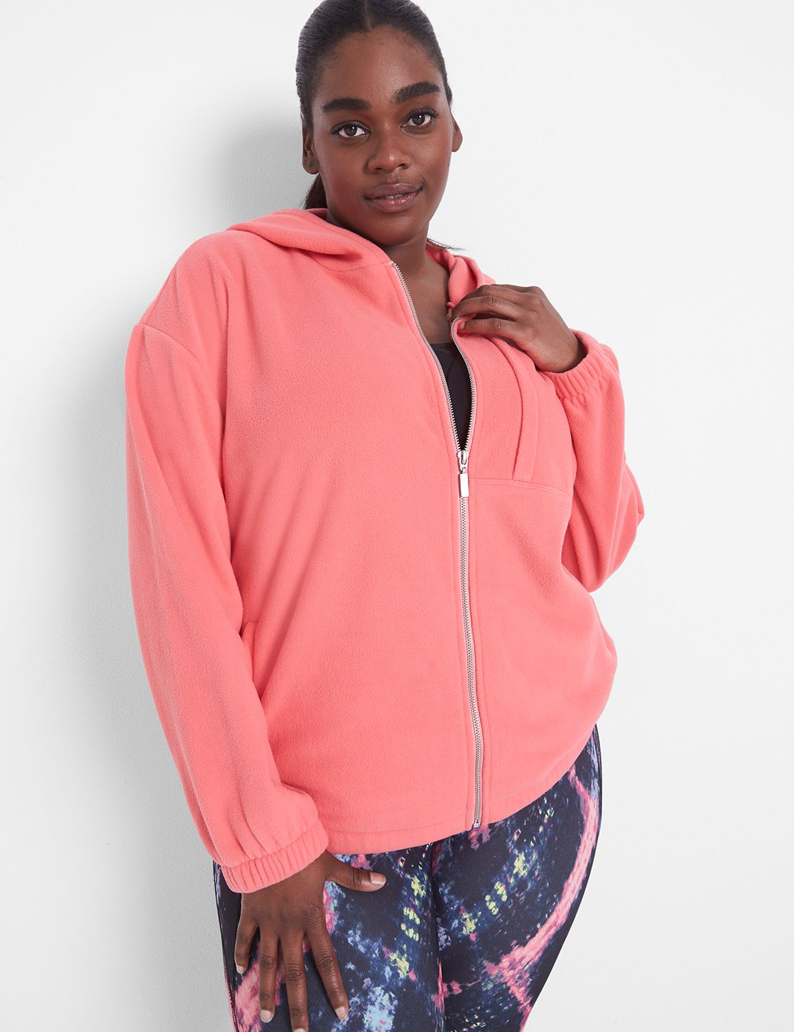 Long Sleeve Full Zip Polar Fleece H | LaneBryant