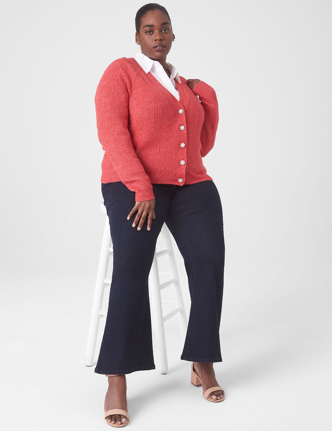 Classic Long Sleeve Button Front Ca Product Image 1