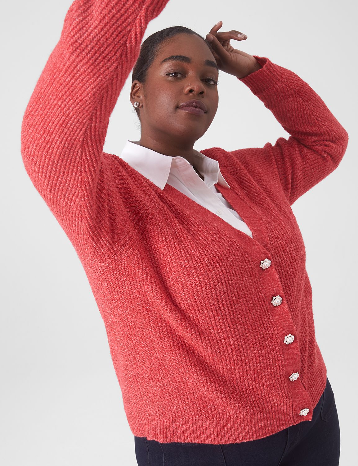 Classic Long Sleeve Button Front Ca Product Image 3
