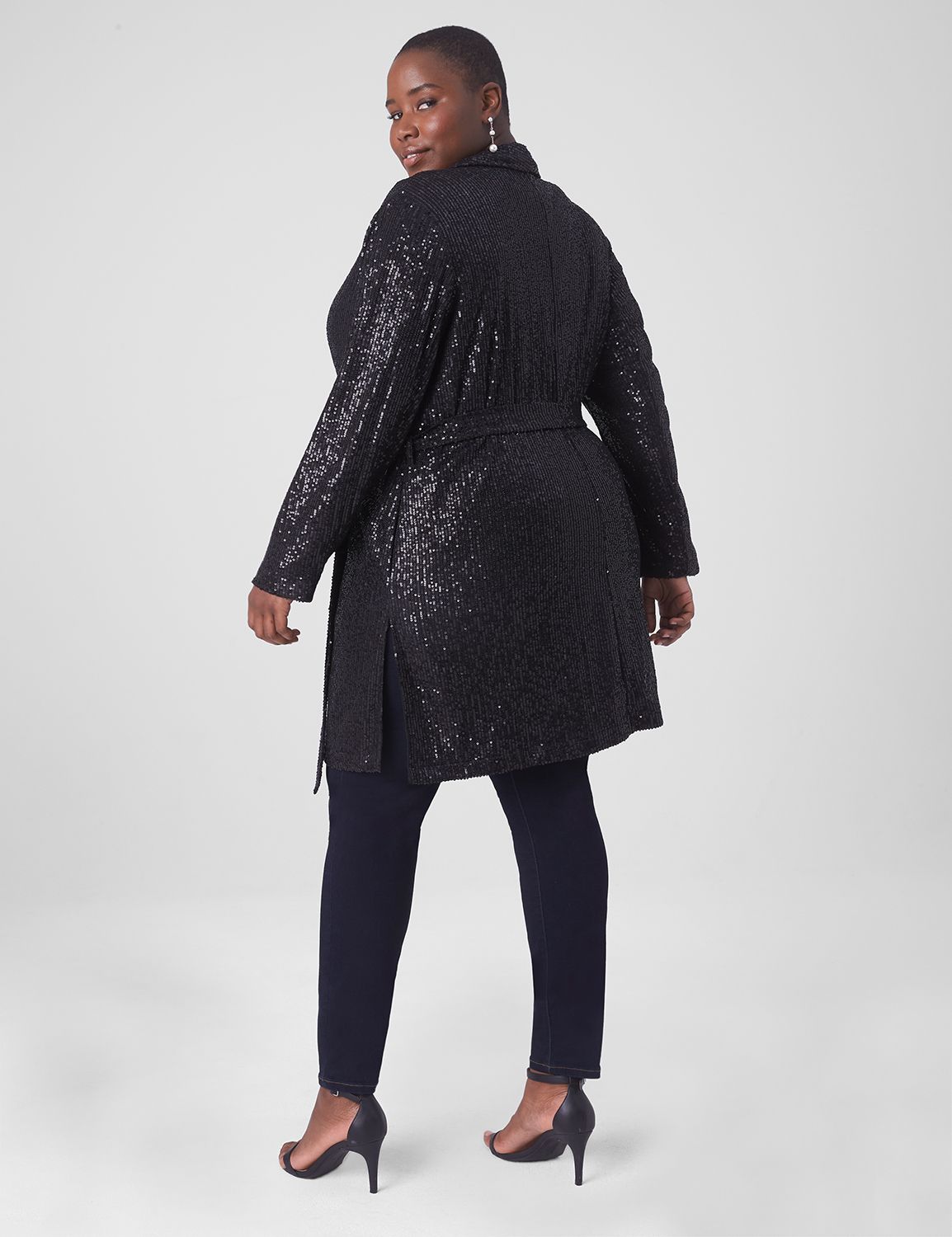 Sequin Duster Black  LAPOINTE Womens Jackets » Anechitoaie