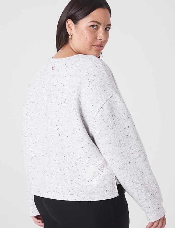 LIVI Quilted Cropped Sweatshirt