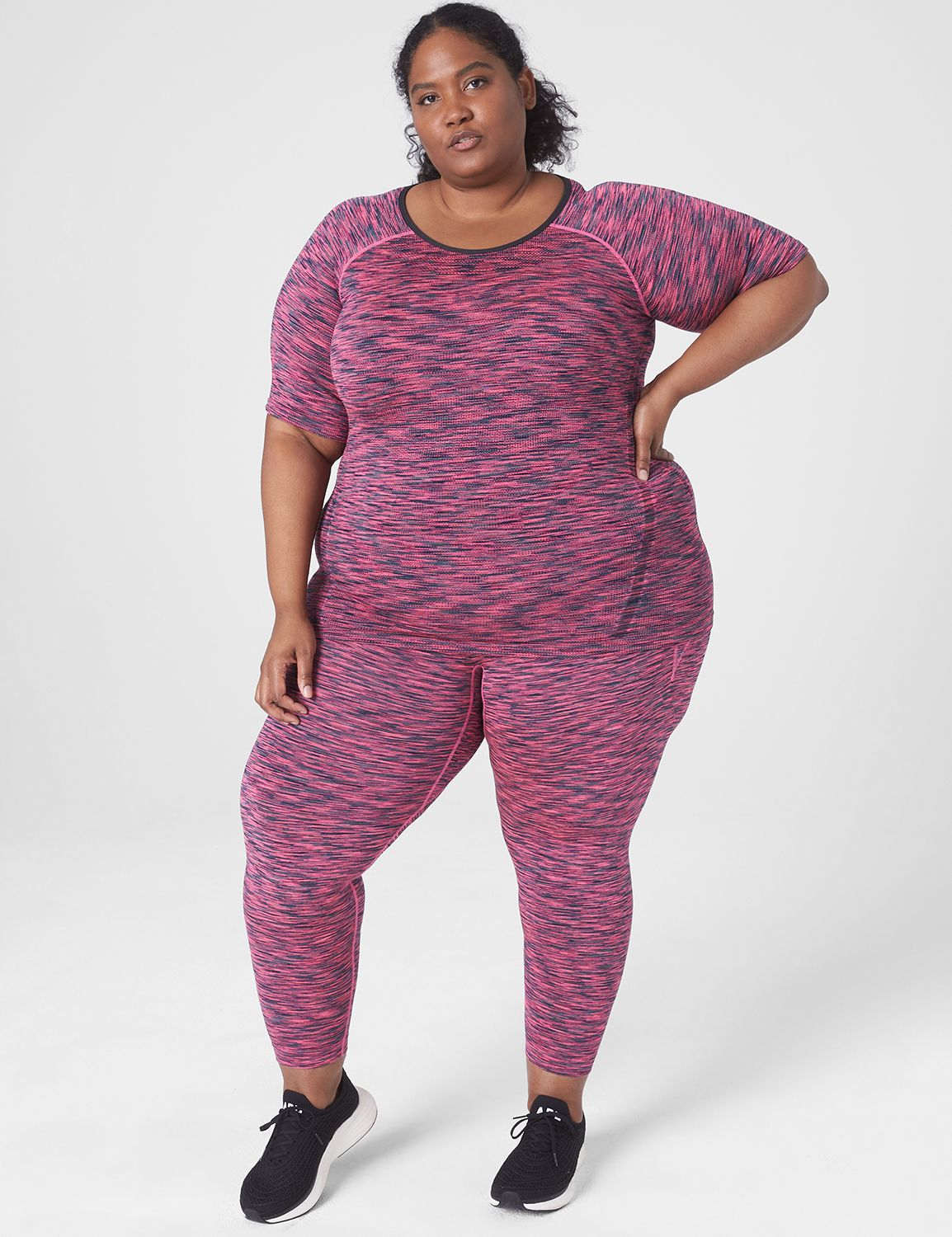 LIVI High-Rise Seamless 7/8 Active Tights, LaneBryant