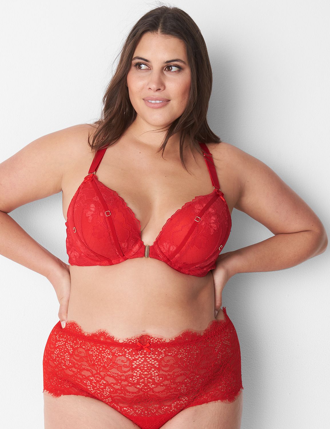 Lace Split Gusset Wide Side Thong 1 Product Image 1