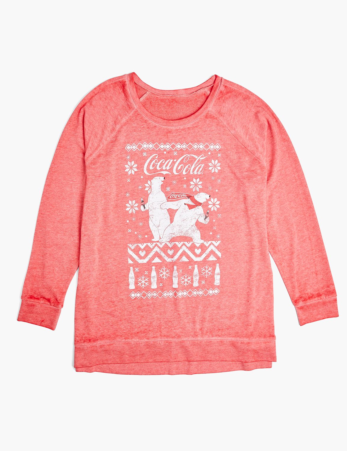 Evergreen Plain Raglan Sleeve Crew Neck Sweater main image 0