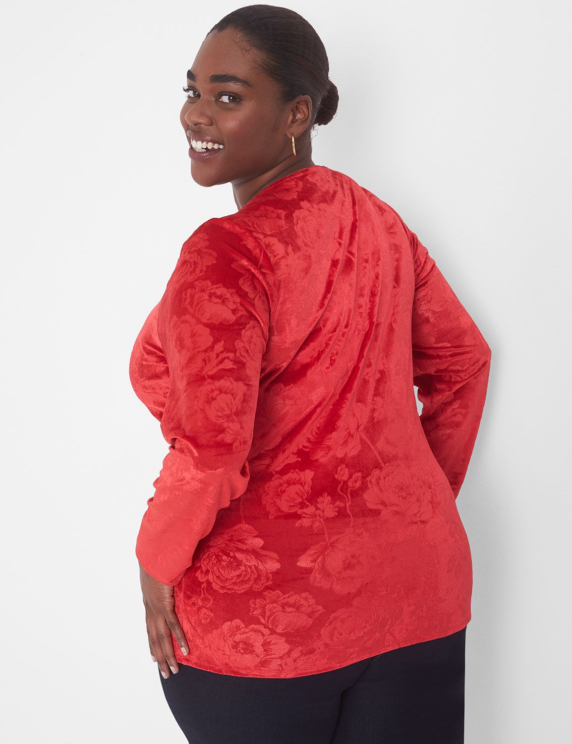 Asymmetrical Peplum V-Neck Top