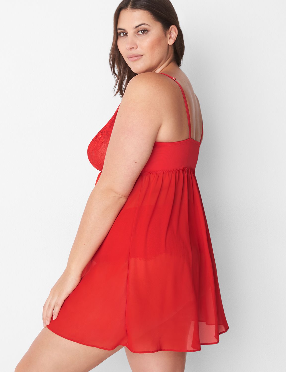 Lace Heart Babydoll 1129783 | LaneBryant