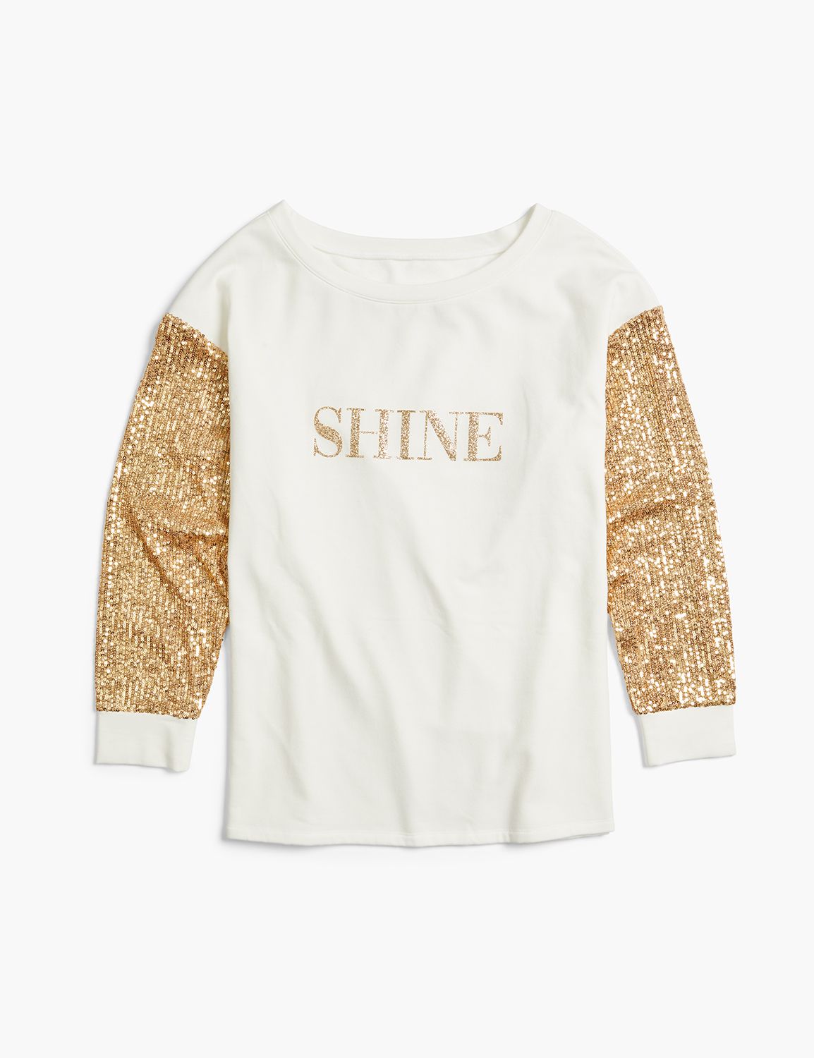 Classic Long Sleeve Sequin Drop Sho Product Image 1
