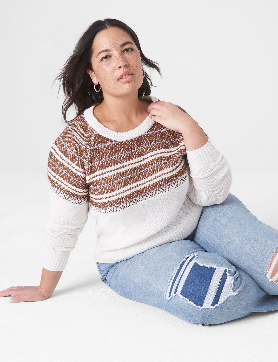 Classic Fair Isle Jacquard Sweater