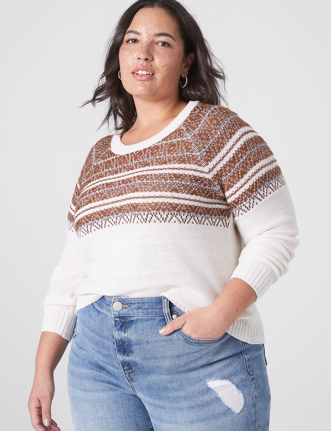 Women's plus size fair hotsell isle sweater