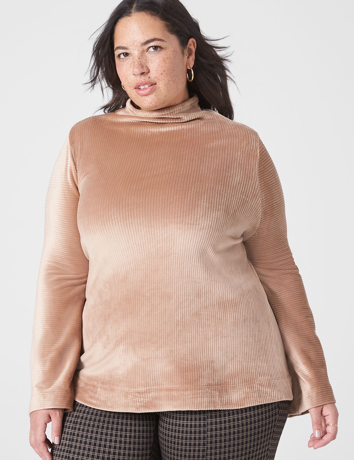 Mock turtleneck outlet tops plus size