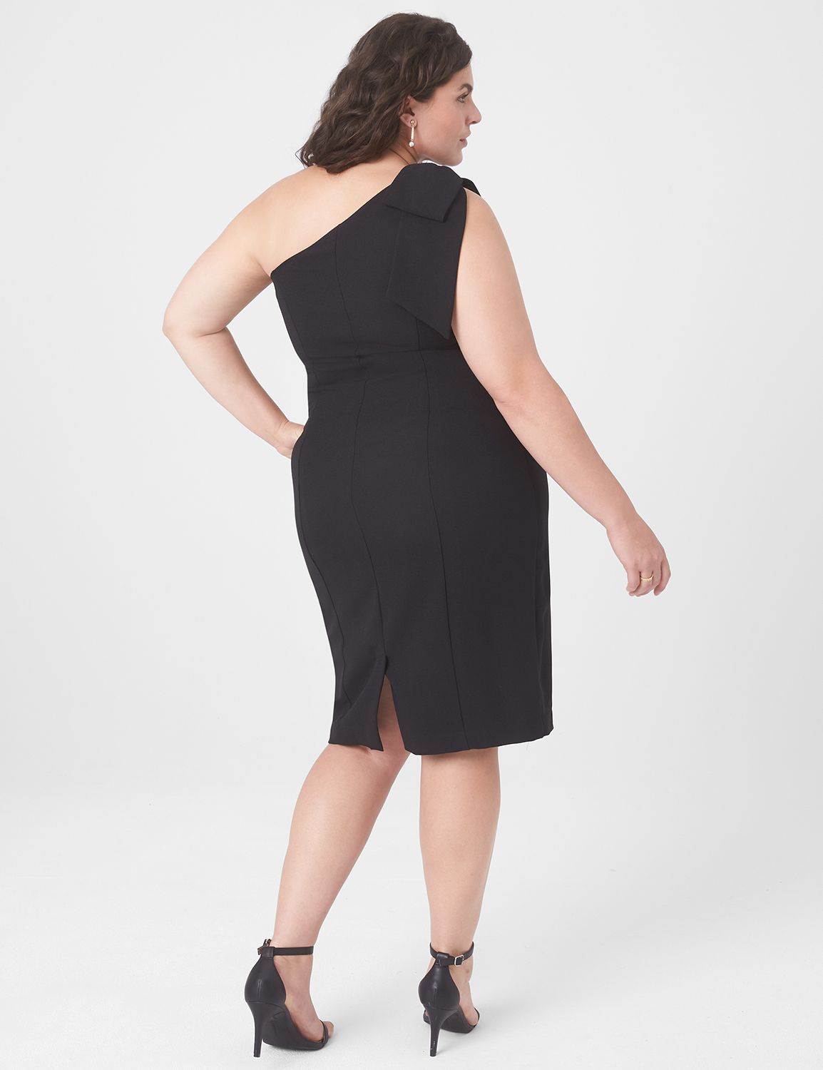 Sleeveless One Shoulder Bow Dress 1 Product Image 2