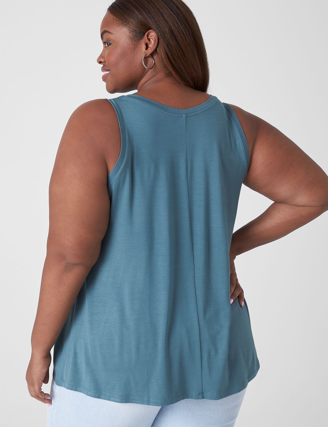 Sleeveless V Neck Swing Tank UPDATE Product Image 2