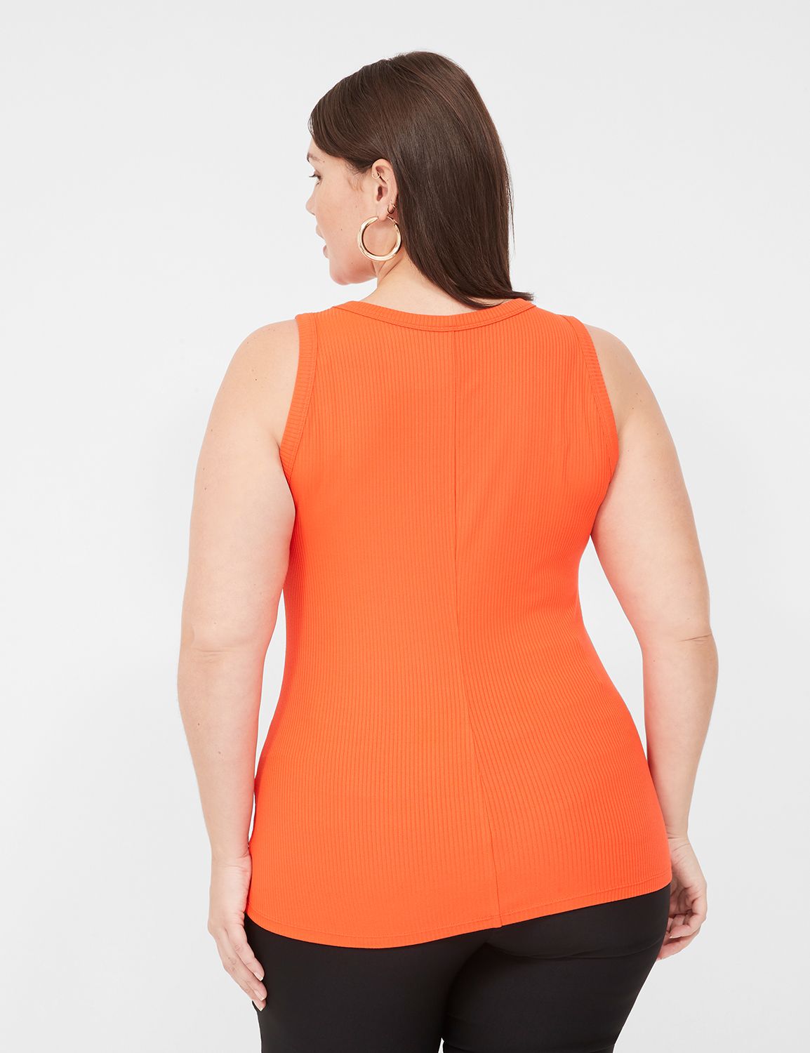 High Neck Rib Tank