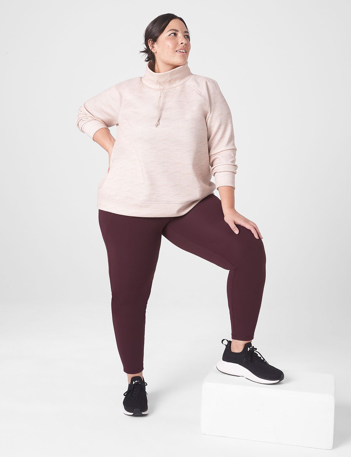 Long Sleeve Cowl Neck Soft Texture | Lanebryant