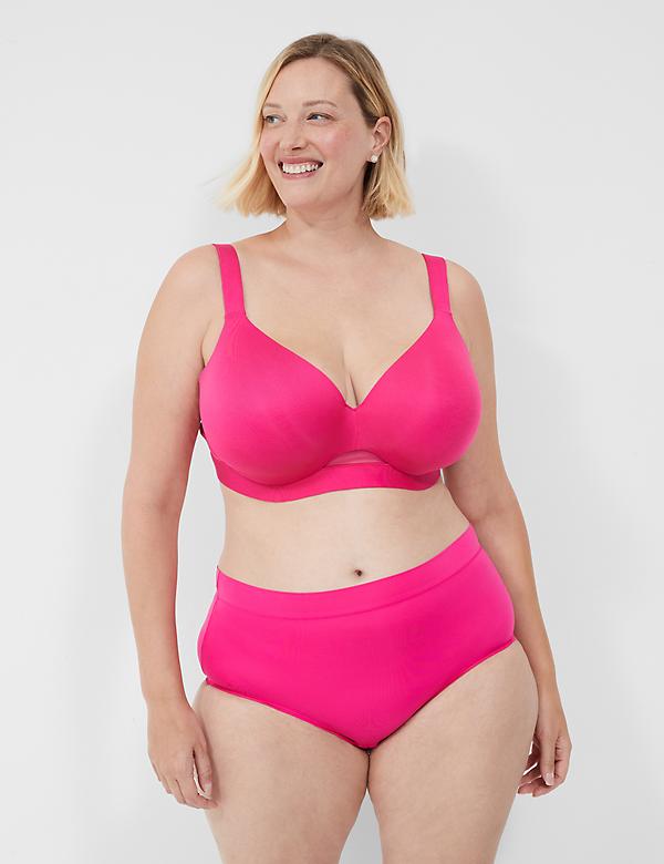 Pink Full Coverage Plus Size Bras: Cups B-K