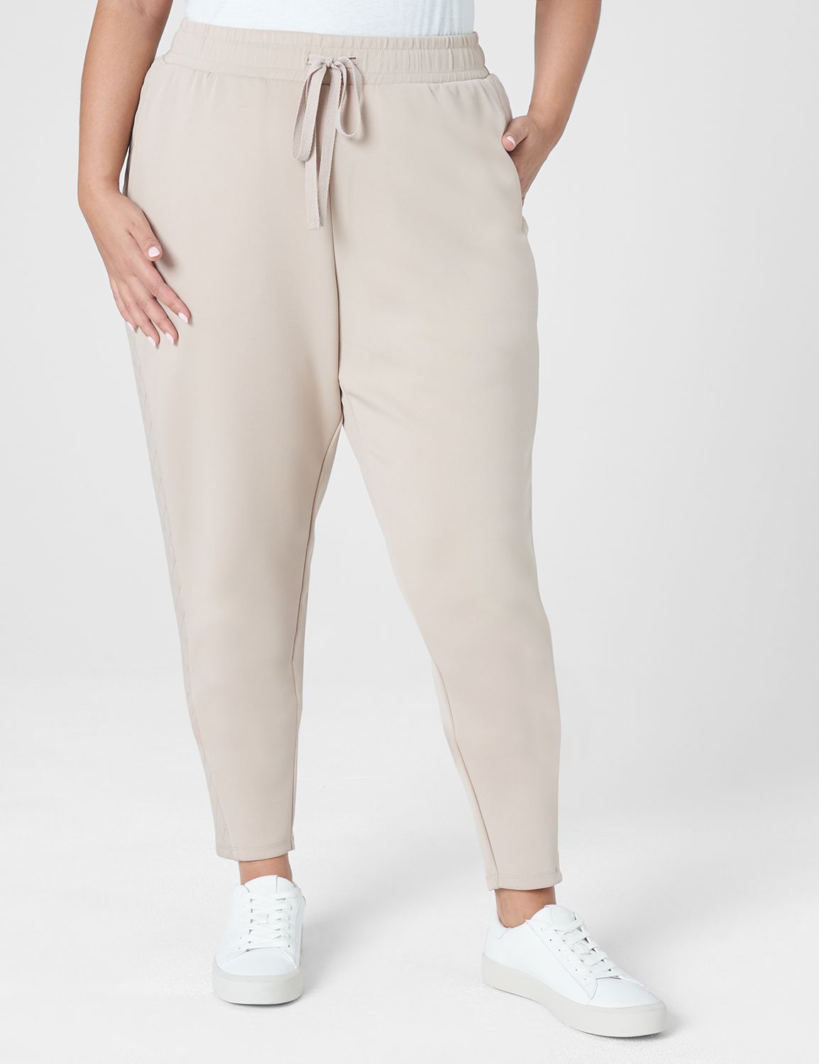 LIVI Mid Rise French Terry Ankle Le Product Image 3