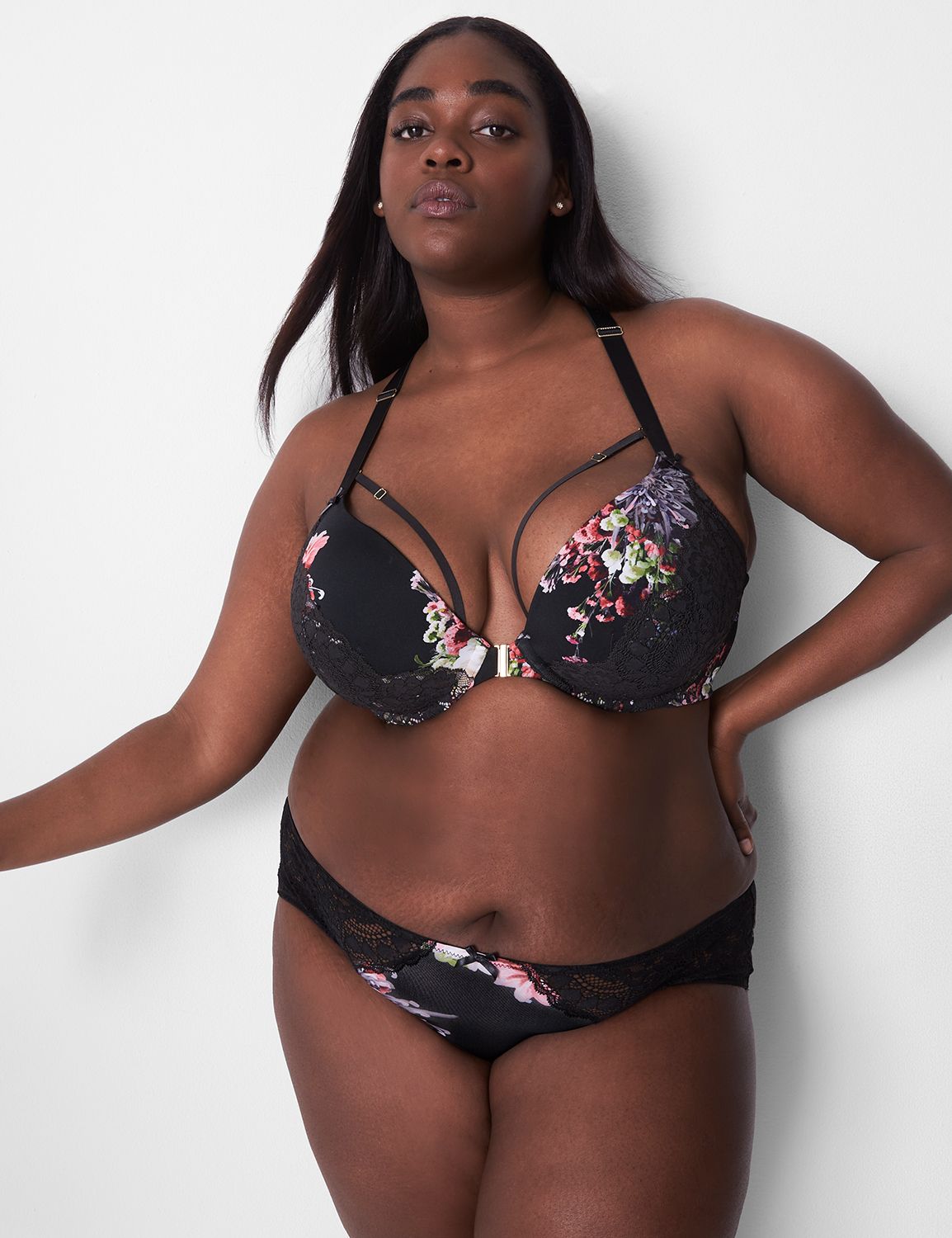 Printed Lace Boost plunge 1131459 Product Image 1