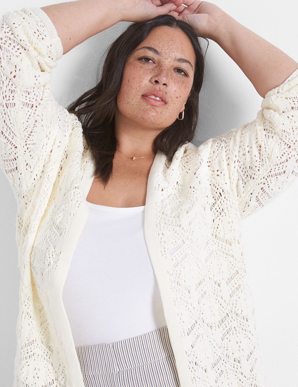 Lace cardigan long sleeve best sale