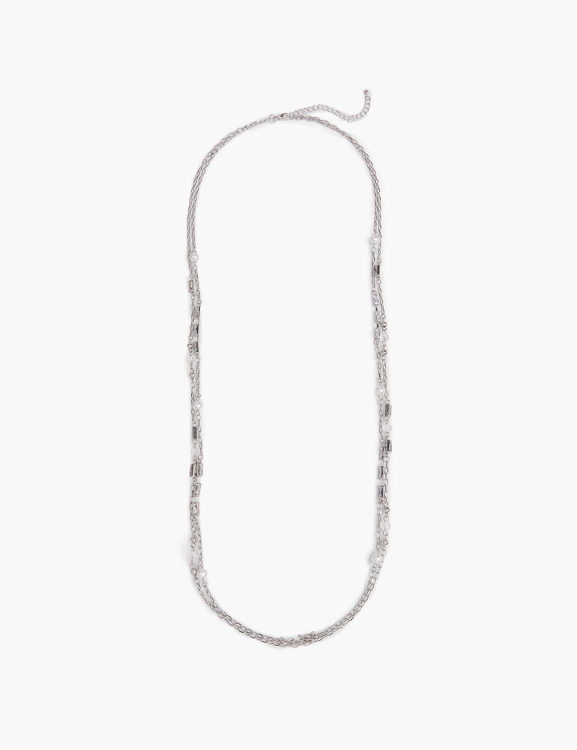 Delicate Pearl & Pave Layered Neckl Product Image 1