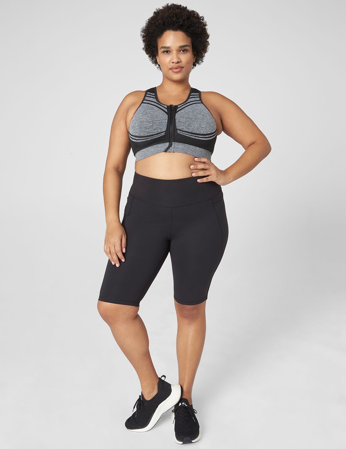 Sports Bra With Front Mesh Insert - ActiveZone