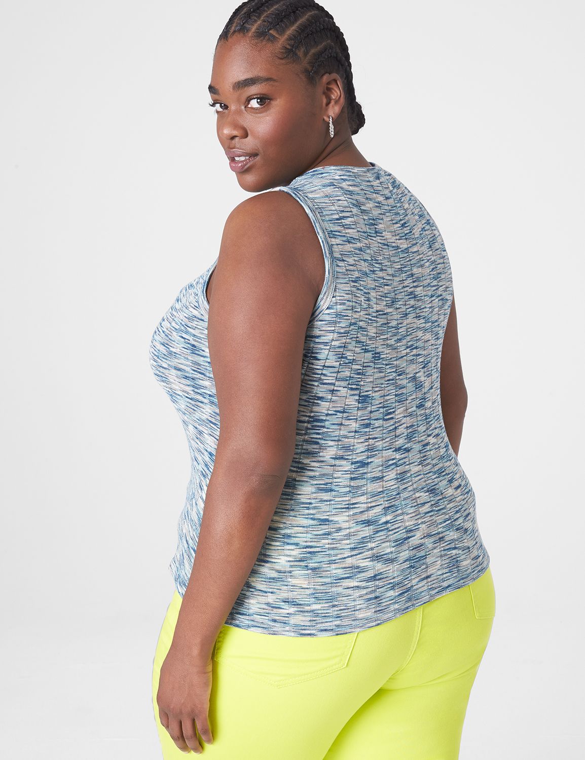 Fitted Round-Neck Tank Top