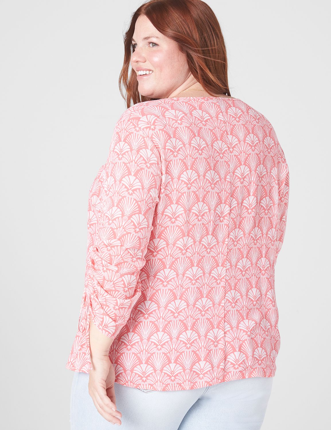 Classic Long Sleeve Squared V Neck Product Image 2