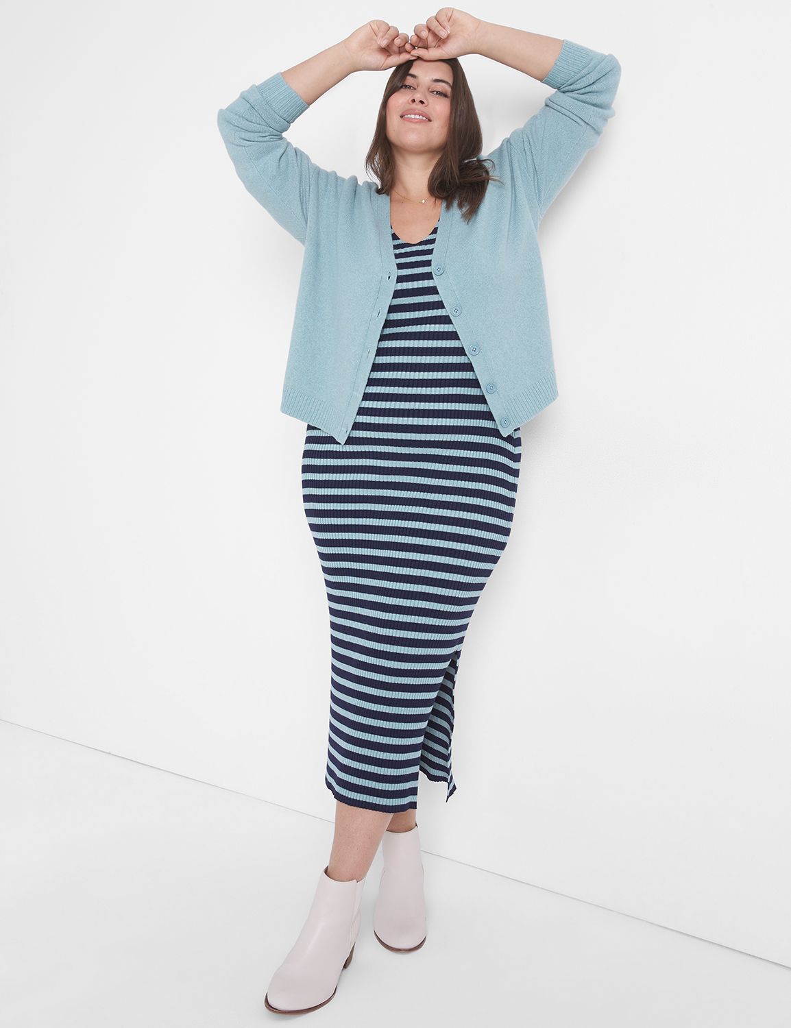Classic Long Sleeve Striped Crew Ne Product Image 1