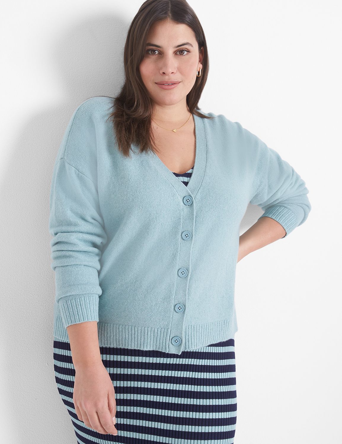 Classic Long Sleeve Striped Crew Ne Product Image 3