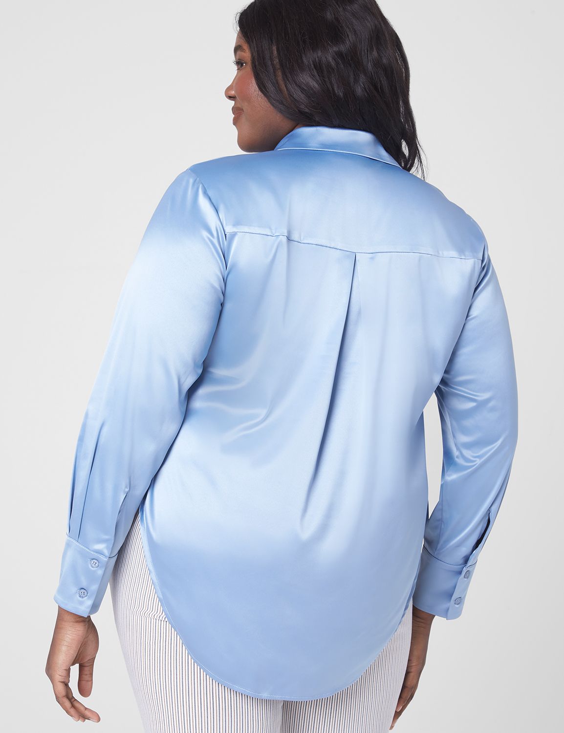 Classic Long Sleeve Collar Button D Product Image 2