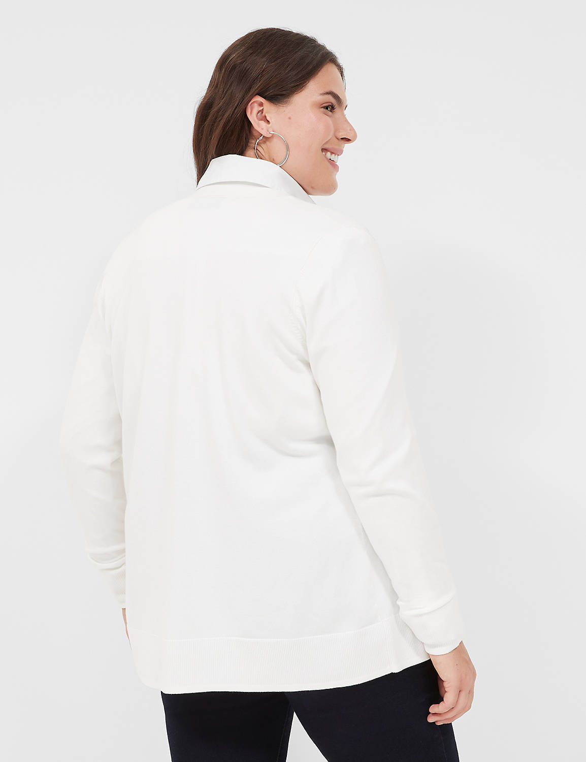 Classic Long Sleeve Open Front Mode Product Image 2