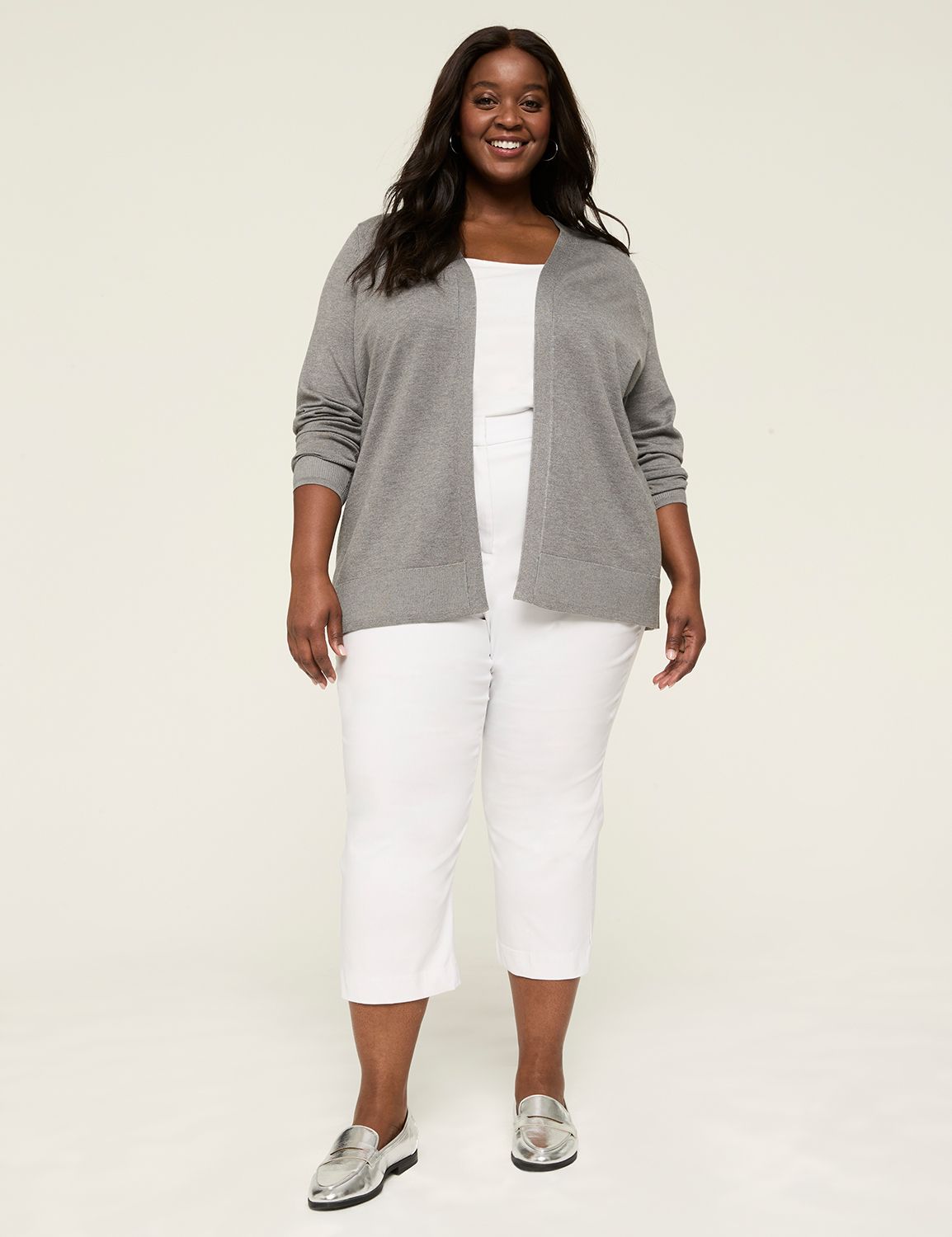 Classic Long Sleeve Open Front Mode Product Image 3