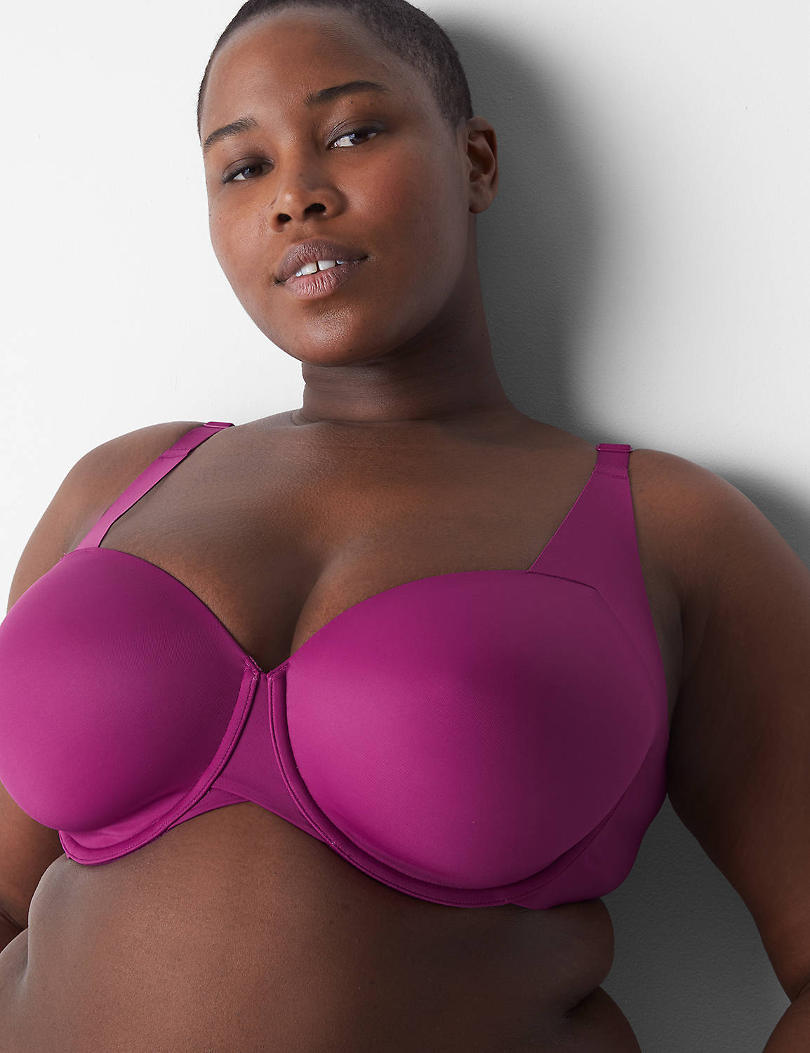 Cacique Lane Bryant Smooth Lightly Lined Balconette Bra 44DD